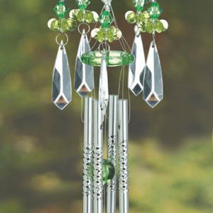 GREEN HUMMINGBIRD CHIMES